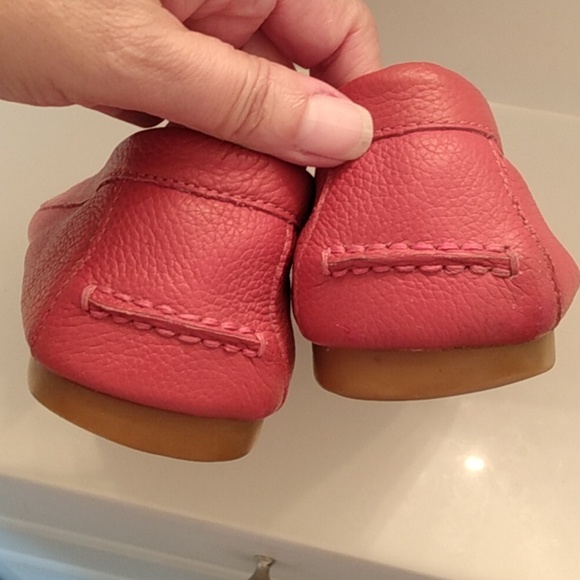 Coach Olive Loafers Pebble Grain Flats Slip On Shoes - Picture 9 of 13